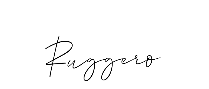 Make a beautiful signature design for name Ruggero. Use this online signature maker to create a handwritten signature for free. Ruggero signature style 2 images and pictures png