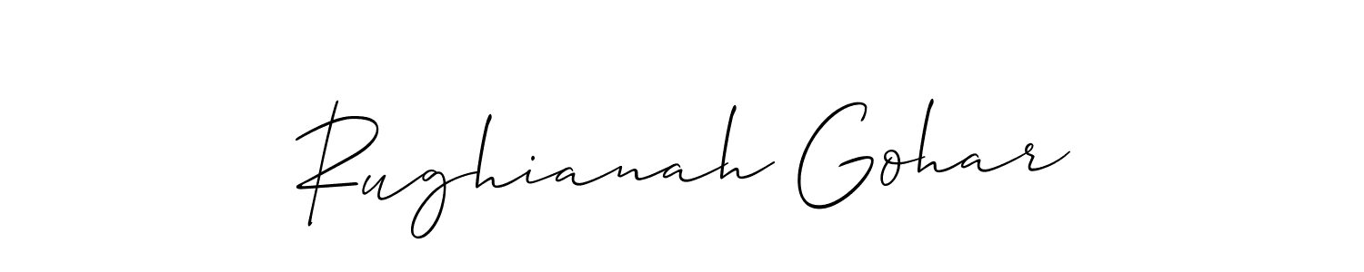 Make a beautiful signature design for name Rughianah Gohar. Use this online signature maker to create a handwritten signature for free. Rughianah Gohar signature style 2 images and pictures png