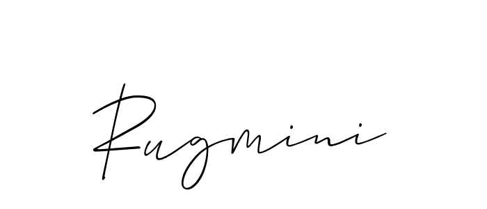 Make a beautiful signature design for name Rugmini. Use this online signature maker to create a handwritten signature for free. Rugmini signature style 2 images and pictures png