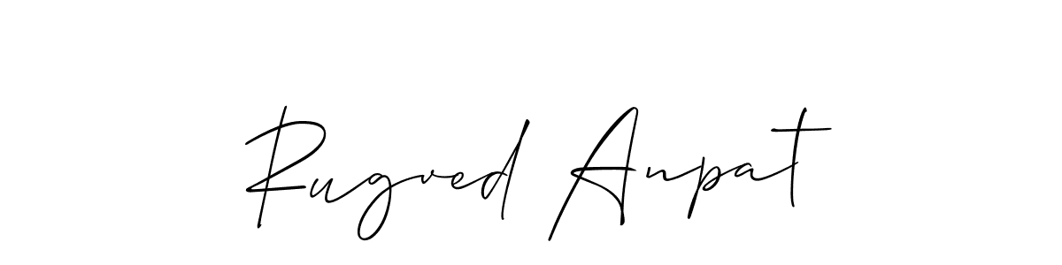 Best and Professional Signature Style for Rugved Anpat. Allison_Script Best Signature Style Collection. Rugved Anpat signature style 2 images and pictures png