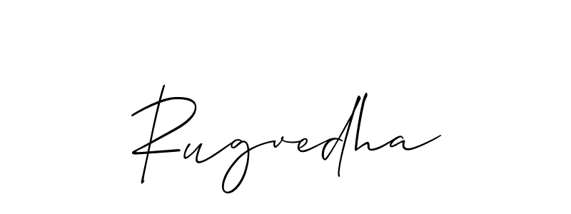 Also You can easily find your signature by using the search form. We will create Rugvedha name handwritten signature images for you free of cost using Allison_Script sign style. Rugvedha signature style 2 images and pictures png