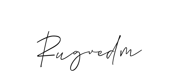 Similarly Allison_Script is the best handwritten signature design. Signature creator online .You can use it as an online autograph creator for name Rugvedm. Rugvedm signature style 2 images and pictures png