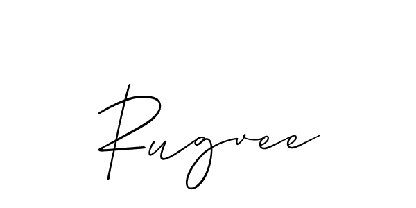 if you are searching for the best signature style for your name Rugvee. so please give up your signature search. here we have designed multiple signature styles  using Allison_Script. Rugvee signature style 2 images and pictures png