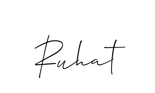 Best and Professional Signature Style for Ruhat. Allison_Script Best Signature Style Collection. Ruhat signature style 2 images and pictures png