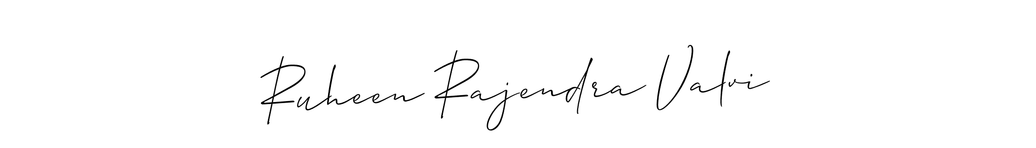 Make a beautiful signature design for name Ruheen Rajendra Valvi. Use this online signature maker to create a handwritten signature for free. Ruheen Rajendra Valvi signature style 2 images and pictures png