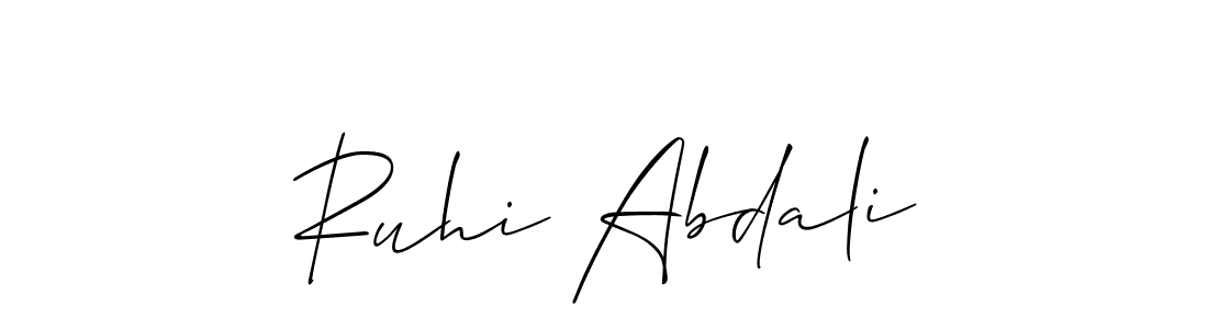 Check out images of Autograph of Ruhi Abdali name. Actor Ruhi Abdali Signature Style. Allison_Script is a professional sign style online. Ruhi Abdali signature style 2 images and pictures png
