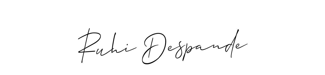 Make a beautiful signature design for name Ruhi Despande. Use this online signature maker to create a handwritten signature for free. Ruhi Despande signature style 2 images and pictures png