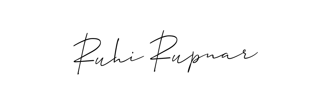 Also You can easily find your signature by using the search form. We will create Ruhi Rupnar name handwritten signature images for you free of cost using Allison_Script sign style. Ruhi Rupnar signature style 2 images and pictures png