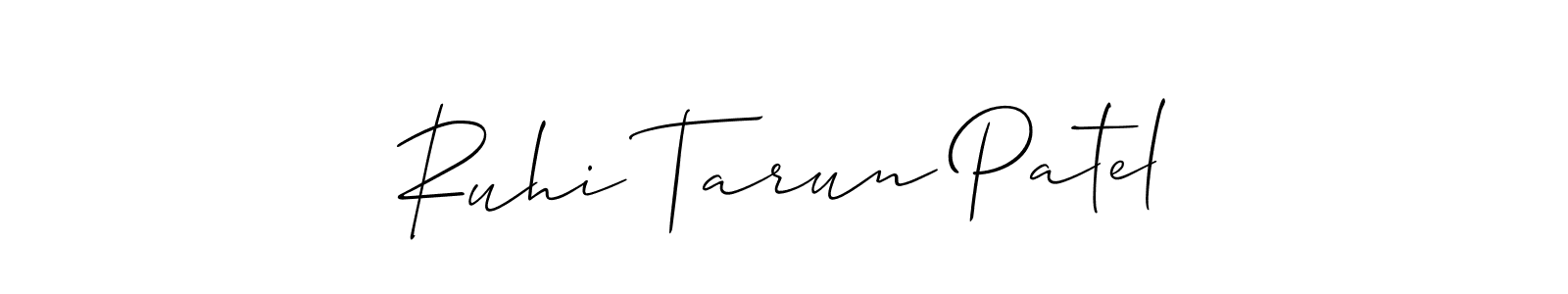 Best and Professional Signature Style for Ruhi Tarun Patel. Allison_Script Best Signature Style Collection. Ruhi Tarun Patel signature style 2 images and pictures png