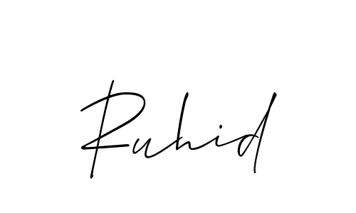 You can use this online signature creator to create a handwritten signature for the name Ruhid. This is the best online autograph maker. Ruhid signature style 2 images and pictures png