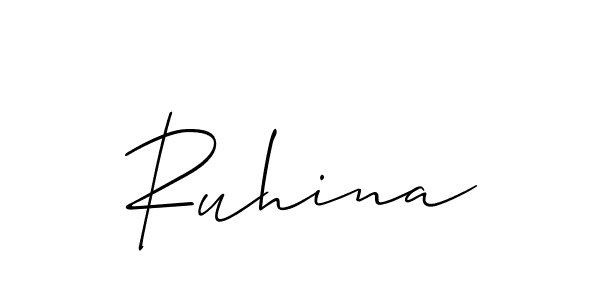 Once you've used our free online signature maker to create your best signature Allison_Script style, it's time to enjoy all of the benefits that Ruhina name signing documents. Ruhina signature style 2 images and pictures png