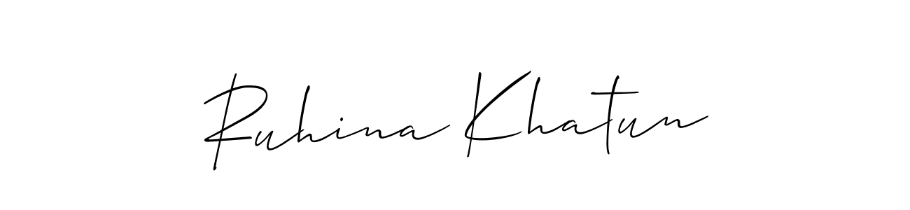 Once you've used our free online signature maker to create your best signature Allison_Script style, it's time to enjoy all of the benefits that Ruhina Khatun name signing documents. Ruhina Khatun signature style 2 images and pictures png
