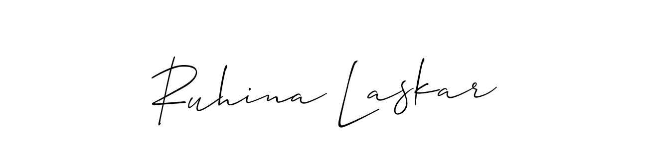 Best and Professional Signature Style for Ruhina Laskar. Allison_Script Best Signature Style Collection. Ruhina Laskar signature style 2 images and pictures png