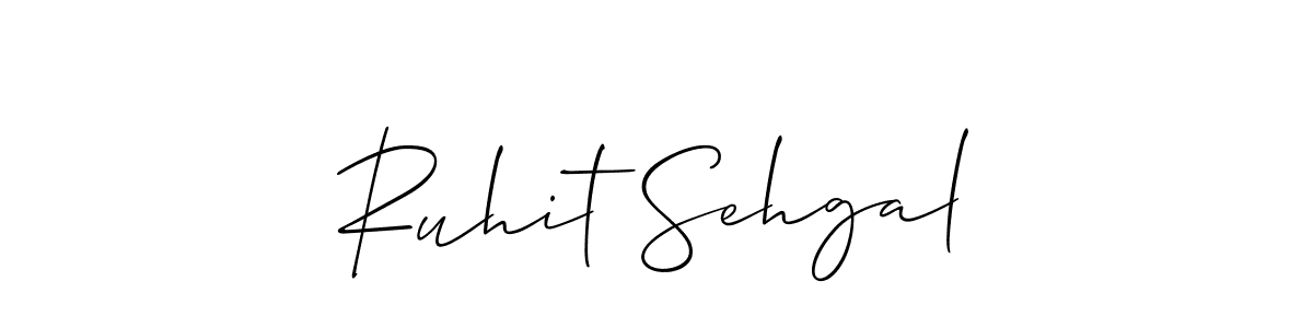 Use a signature maker to create a handwritten signature online. With this signature software, you can design (Allison_Script) your own signature for name Ruhit Sehgal. Ruhit Sehgal signature style 2 images and pictures png
