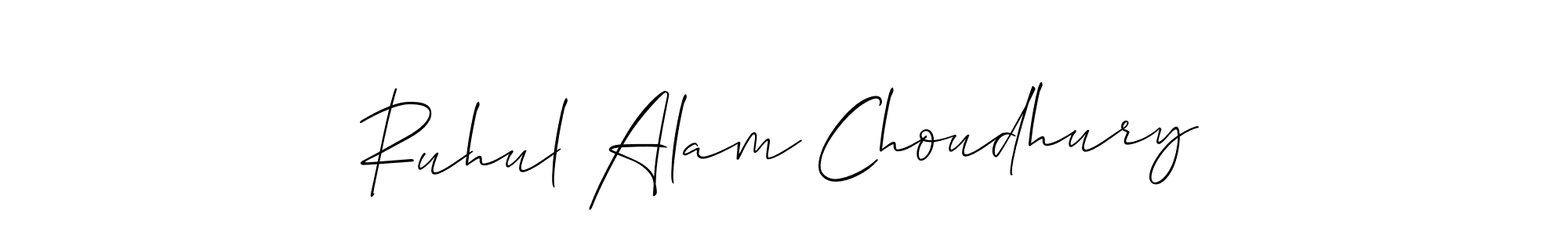 Also we have Ruhul Alam Choudhury name is the best signature style. Create professional handwritten signature collection using Allison_Script autograph style. Ruhul Alam Choudhury signature style 2 images and pictures png