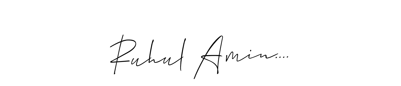 You can use this online signature creator to create a handwritten signature for the name Ruhul Amin..... This is the best online autograph maker. Ruhul Amin.... signature style 2 images and pictures png