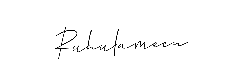 Best and Professional Signature Style for Ruhulameen. Allison_Script Best Signature Style Collection. Ruhulameen signature style 2 images and pictures png