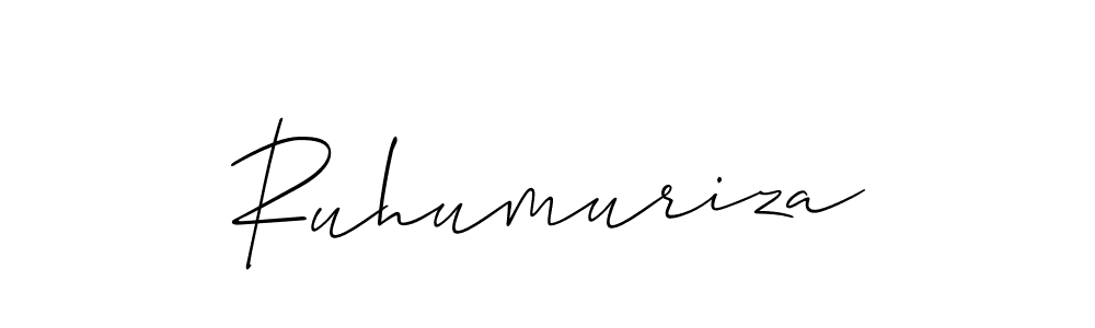 if you are searching for the best signature style for your name Ruhumuriza. so please give up your signature search. here we have designed multiple signature styles  using Allison_Script. Ruhumuriza signature style 2 images and pictures png