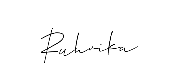 Once you've used our free online signature maker to create your best signature Allison_Script style, it's time to enjoy all of the benefits that Ruhvika name signing documents. Ruhvika signature style 2 images and pictures png