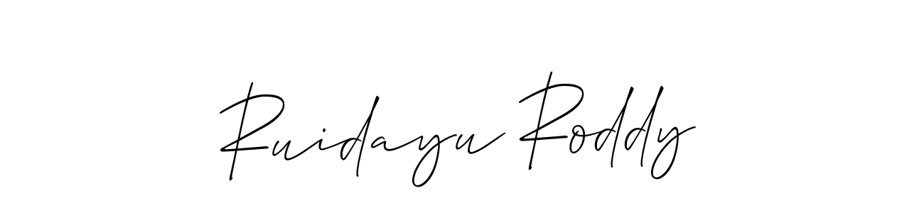 Also You can easily find your signature by using the search form. We will create Ruidayu Roddy name handwritten signature images for you free of cost using Allison_Script sign style. Ruidayu Roddy signature style 2 images and pictures png