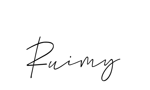Allison_Script is a professional signature style that is perfect for those who want to add a touch of class to their signature. It is also a great choice for those who want to make their signature more unique. Get Ruimy name to fancy signature for free. Ruimy signature style 2 images and pictures png