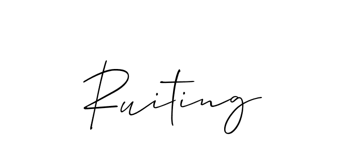 Once you've used our free online signature maker to create your best signature Allison_Script style, it's time to enjoy all of the benefits that Ruiting name signing documents. Ruiting signature style 2 images and pictures png