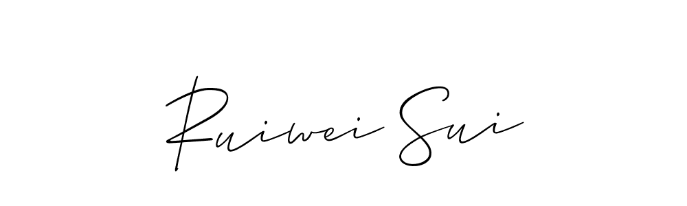 Best and Professional Signature Style for Ruiwei Sui. Allison_Script Best Signature Style Collection. Ruiwei Sui signature style 2 images and pictures png