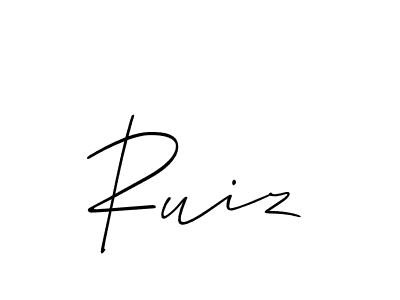 Design your own signature with our free online signature maker. With this signature software, you can create a handwritten (Allison_Script) signature for name Ruiz. Ruiz signature style 2 images and pictures png