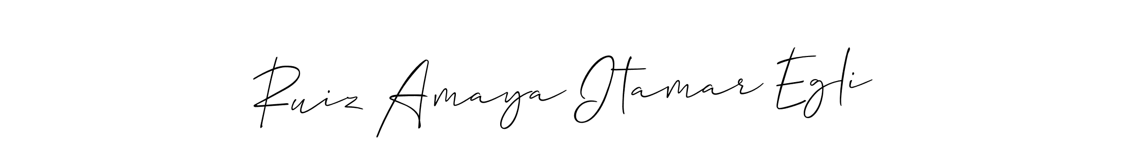 How to make Ruiz Amaya Itamar Egli signature? Allison_Script is a professional autograph style. Create handwritten signature for Ruiz Amaya Itamar Egli name. Ruiz Amaya Itamar Egli signature style 2 images and pictures png