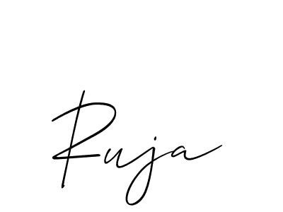 How to Draw Ruja signature style? Allison_Script is a latest design signature styles for name Ruja. Ruja signature style 2 images and pictures png