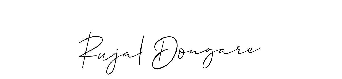 The best way (Allison_Script) to make a short signature is to pick only two or three words in your name. The name Rujal Dongare include a total of six letters. For converting this name. Rujal Dongare signature style 2 images and pictures png