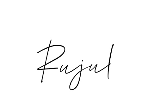 Make a beautiful signature design for name Rujul. Use this online signature maker to create a handwritten signature for free. Rujul signature style 2 images and pictures png