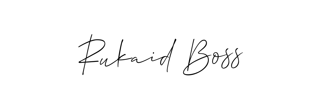 Similarly Allison_Script is the best handwritten signature design. Signature creator online .You can use it as an online autograph creator for name Rukaid Boss. Rukaid Boss signature style 2 images and pictures png