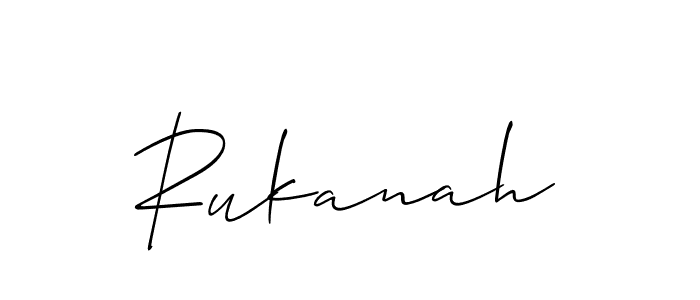 Also You can easily find your signature by using the search form. We will create Rukanah name handwritten signature images for you free of cost using Allison_Script sign style. Rukanah signature style 2 images and pictures png