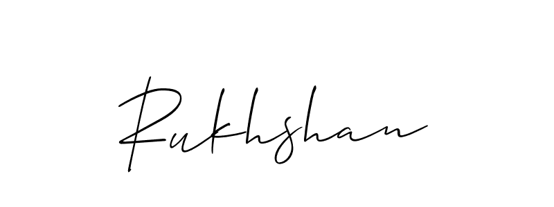 Rukhshan stylish signature style. Best Handwritten Sign (Allison_Script) for my name. Handwritten Signature Collection Ideas for my name Rukhshan. Rukhshan signature style 2 images and pictures png