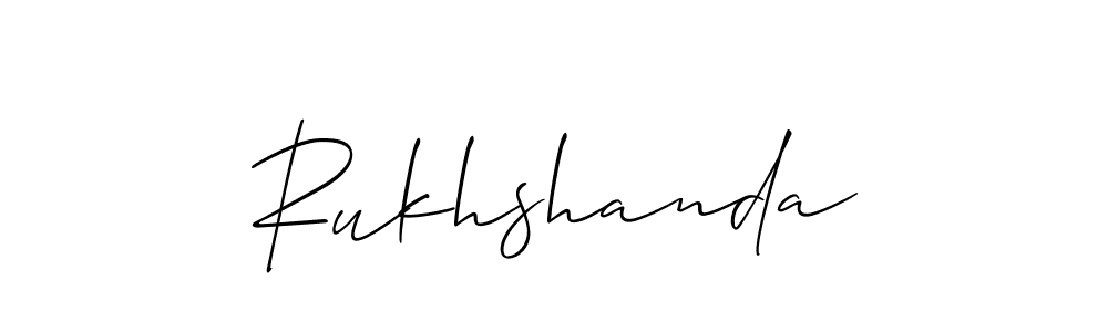 Rukhshanda stylish signature style. Best Handwritten Sign (Allison_Script) for my name. Handwritten Signature Collection Ideas for my name Rukhshanda. Rukhshanda signature style 2 images and pictures png