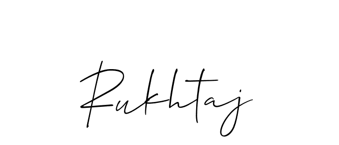 You can use this online signature creator to create a handwritten signature for the name Rukhtaj. This is the best online autograph maker. Rukhtaj signature style 2 images and pictures png