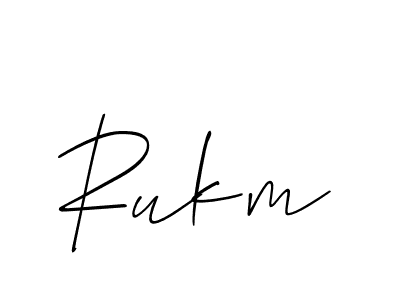 You should practise on your own different ways (Allison_Script) to write your name (Rukm) in signature. don't let someone else do it for you. Rukm signature style 2 images and pictures png