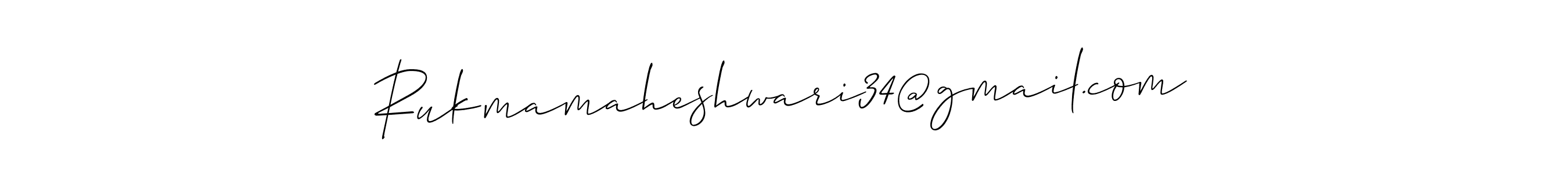 Here are the top 10 professional signature styles for the name Rukmamaheshwari34@gmail.com. These are the best autograph styles you can use for your name. Rukmamaheshwari34@gmail.com signature style 2 images and pictures png