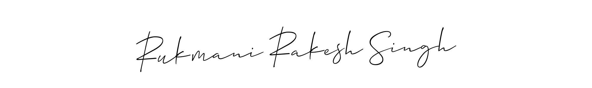 See photos of Rukmani Rakesh Singh official signature by Spectra . Check more albums & portfolios. Read reviews & check more about Allison_Script font. Rukmani Rakesh Singh signature style 2 images and pictures png