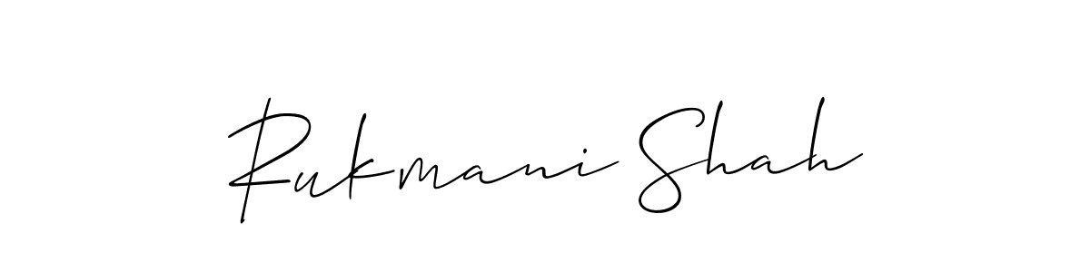 See photos of Rukmani Shah official signature by Spectra . Check more albums & portfolios. Read reviews & check more about Allison_Script font. Rukmani Shah signature style 2 images and pictures png