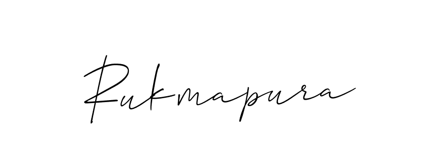 Rukmapura stylish signature style. Best Handwritten Sign (Allison_Script) for my name. Handwritten Signature Collection Ideas for my name Rukmapura. Rukmapura signature style 2 images and pictures png