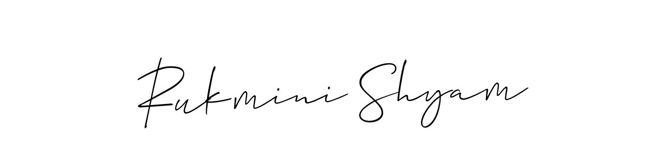 Once you've used our free online signature maker to create your best signature Allison_Script style, it's time to enjoy all of the benefits that Rukmini Shyam name signing documents. Rukmini Shyam signature style 2 images and pictures png