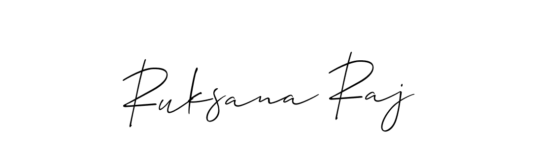 Similarly Allison_Script is the best handwritten signature design. Signature creator online .You can use it as an online autograph creator for name Ruksana Raj. Ruksana Raj signature style 2 images and pictures png