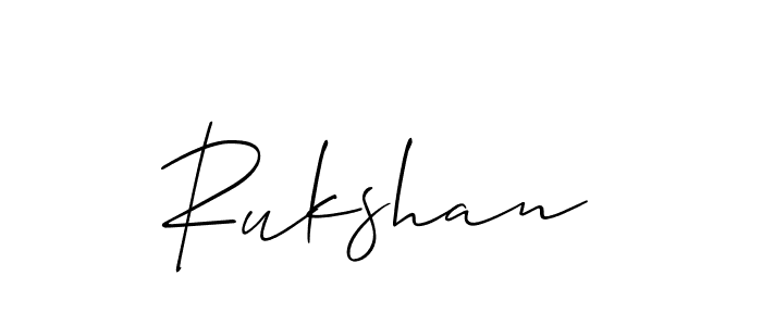 Make a short Rukshan signature style. Manage your documents anywhere anytime using Allison_Script. Create and add eSignatures, submit forms, share and send files easily. Rukshan signature style 2 images and pictures png