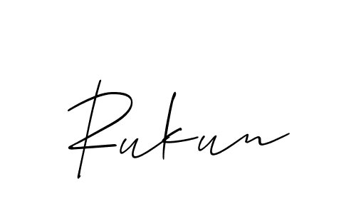 How to Draw Rukun signature style? Allison_Script is a latest design signature styles for name Rukun. Rukun signature style 2 images and pictures png