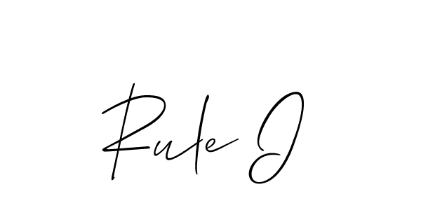 Make a beautiful signature design for name Rule I. Use this online signature maker to create a handwritten signature for free. Rule I signature style 2 images and pictures png