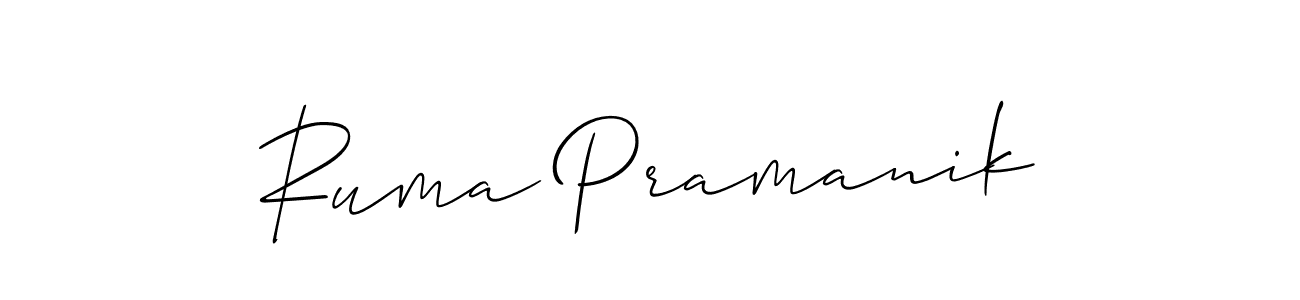 Make a beautiful signature design for name Ruma Pramanik. Use this online signature maker to create a handwritten signature for free. Ruma Pramanik signature style 2 images and pictures png