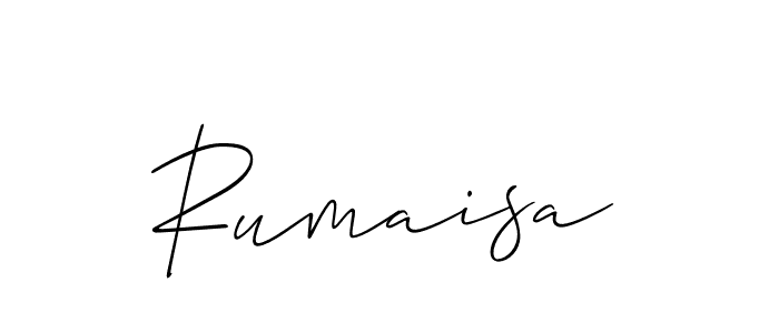 Rumaisa stylish signature style. Best Handwritten Sign (Allison_Script) for my name. Handwritten Signature Collection Ideas for my name Rumaisa. Rumaisa signature style 2 images and pictures png