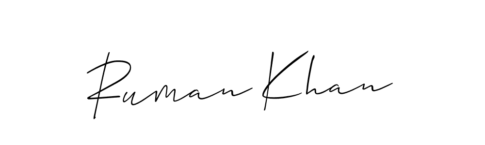 Make a beautiful signature design for name Ruman Khan. Use this online signature maker to create a handwritten signature for free. Ruman Khan signature style 2 images and pictures png